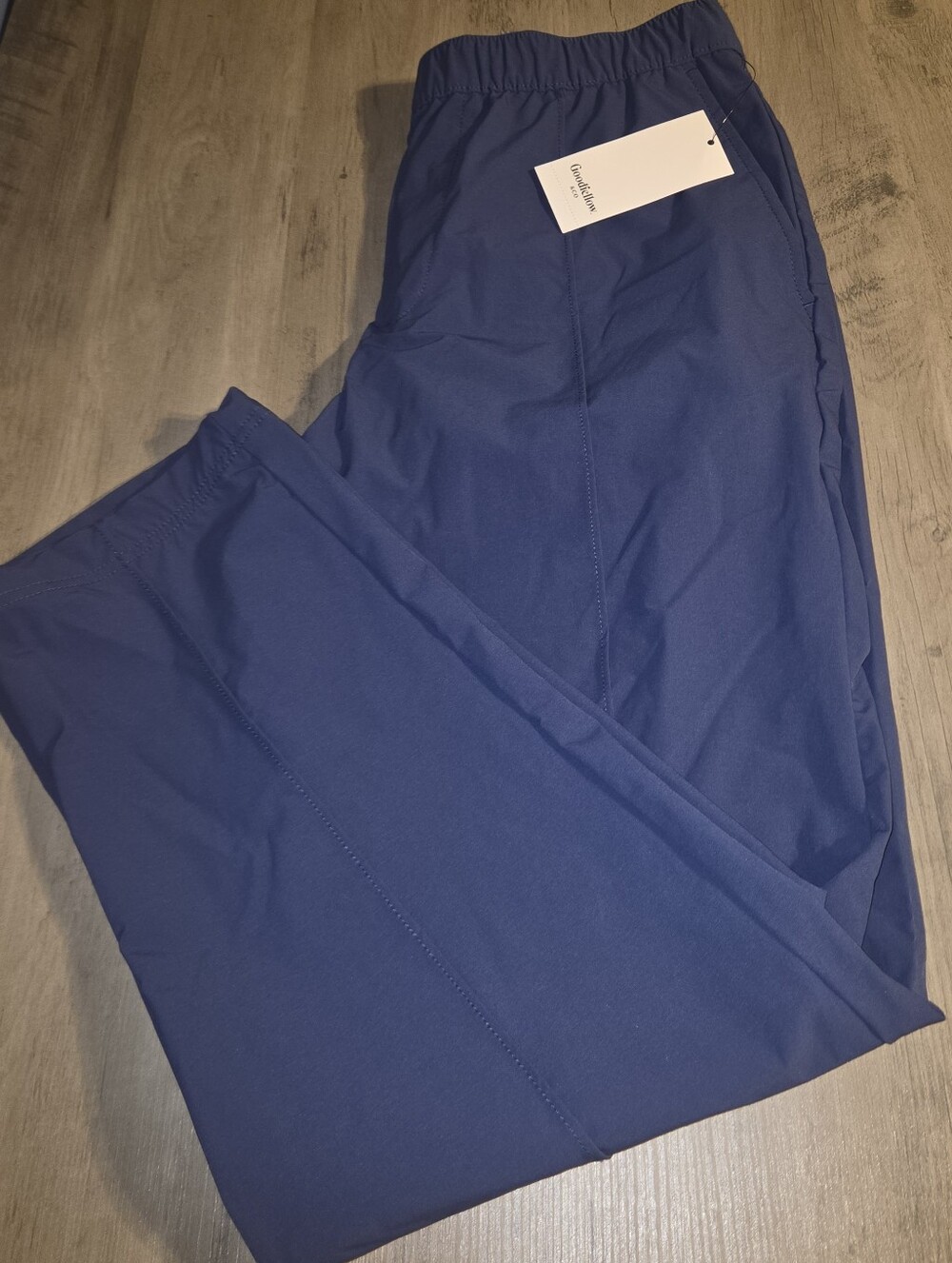 Men's Elastic Waist Joggers in Navy Blue